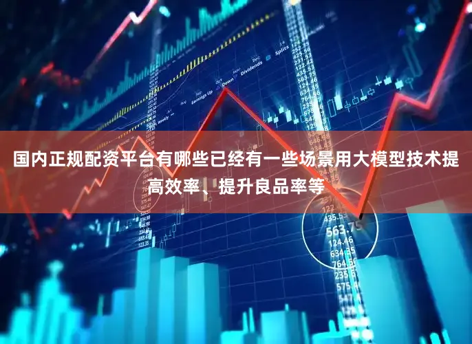 国内正规配资平台有哪些已经有一些场景用大模型技术提高效率、提升良品率等